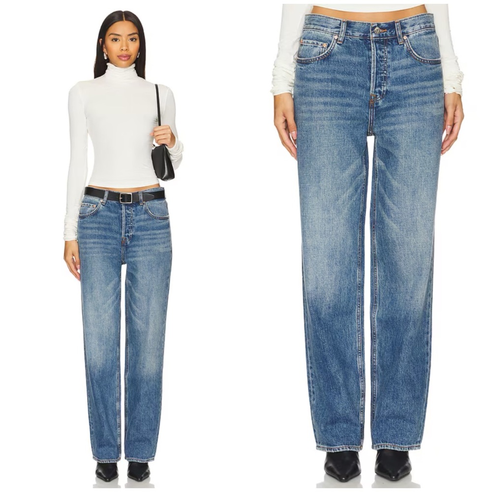 GRLFRND Denim Flare & Wide Leg Jeans
